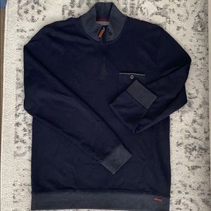 Ted Baker Navy Half Zip Size 5 (XL)